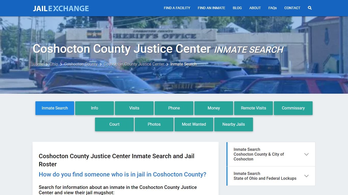 Coshocton County Justice Center Inmate Search - Jail Exchange